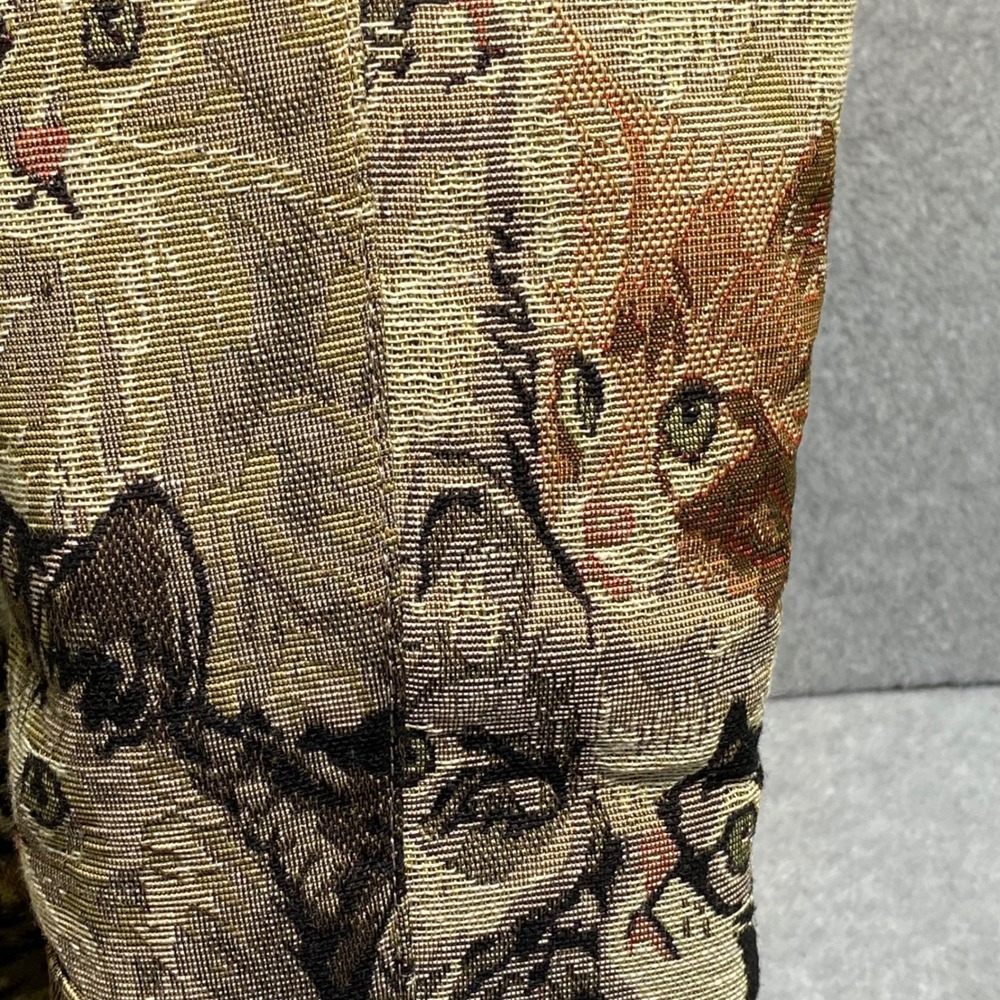 Bamboo Gary-06 Cat Tapestry Boots Women's Size 5.5 Tan Kitten Print Mid Calf EUC - Picture 8 of 13